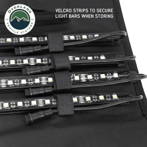 Overland Vehicle Systems 4 Piece Universal LED Light Kit - Velcro Stiprs