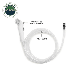 Overland Vehicle System Portable Camp Shower Nozzle