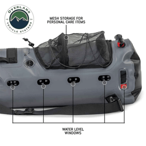 Overland Vehicle System Portable Camp Shower Water window levels