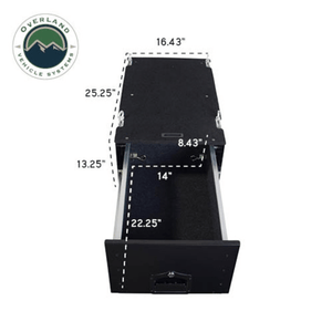 Overland Vehicle Systems Cargo Box With Slide Out Drawer & Working Station Dimensions