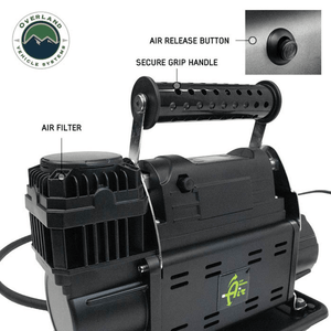 Overland Vehicle Systems EGOI Portable Digital Air Compressor labeled parts
