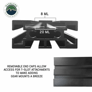 Overland Vehicle Systems Expedition Truck Cap Crossbars - Removable End Caps