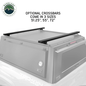 Overland Vehicle Systems Expedition Truck Cap crossbar sizes