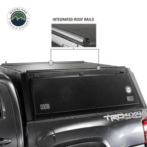 Overland Vehicle Systems Expedition Truck Cap integrated roof rails