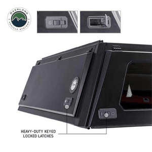 Overland Vehicle Systems Expedition Truck Cap keyed locked latches