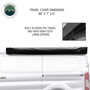 Overland Vehicle Systems Nomadic 180 Degree Awning for Mid-High Roofline Vans