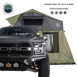 Overland Vehicle Systems HD Nomadic Roof Top Tent Annex - Front Car View