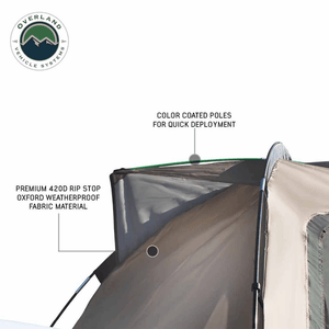 Overland Vehicle Systems LD TACT Truck Bed Tent weatherproof fabric