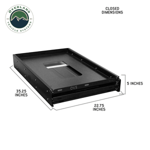 Overland Vehicle Systems Large Refrigerator Tray and Sink Slide - Dimensions