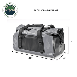 Overland Vehicle Systems Portable Dry Storage Bags - 69 Quart Dimensions