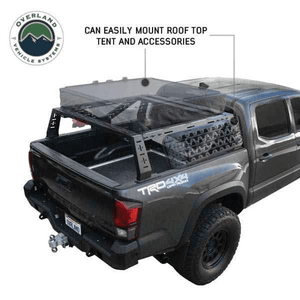 Overland Vehicle Systems Universal Mid Height Rack for Pick Up Trucks easy mount for rooftop tent and accessories