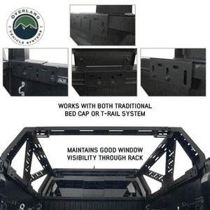 Overland Vehicle Systems Universal Mid Height Rack for Pick Up Trucks universal compatibility