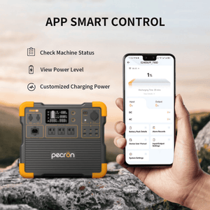 PECRON E2400LFP Portable Power Station app control