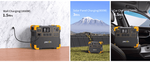 PECRON E2400LFP Portable Power Station charging methods