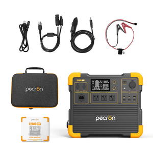 PECRON E2400LFP Portable Power Station inclusions