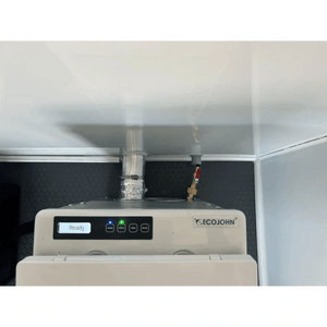 Picture of Portable Restroom with Incinerating Toilet Vent and gas connection