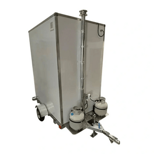 Picture of Portable Restroom with Incinerating Toilet with gas tanks