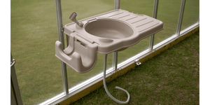 Riverstone CleanIT Outdoor Sink - Large installed top view