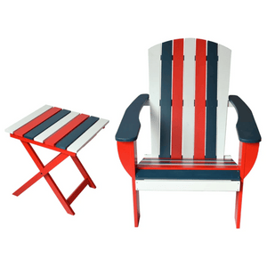 Riverstone Adirondack Chair with Matching Folding Table - Spirit Of America
