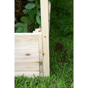 Riverstone EDEN Raised Garden Bed with Trellis, Cedar wood