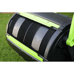 Riverstone Maze 65 Gallon Compost Tumbler doors