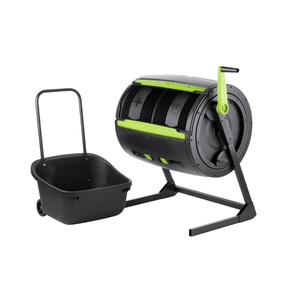 Riverstone Maze 65 Gallon Compost Tumbler with cart