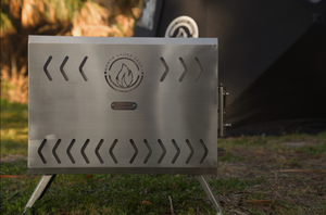 Picture of North Shore logo on Tent Stove