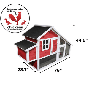 The Egg Hut - Stromberg's Chicken Coop with Run Dimensions