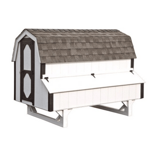 Backside Picture of the The Hen House Collection D48 The Dutch Chicken Coop