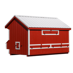 Backside Picture of The Hen House Collection Q712 Quaker Prefab Chicken Coop