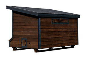 The hen house collection L712 Lean-to 7x12 chicken coop back view