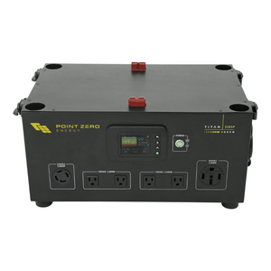 Picture of the Titan 240SP  Solar Generator by Point Zero Energy Module's front outlets