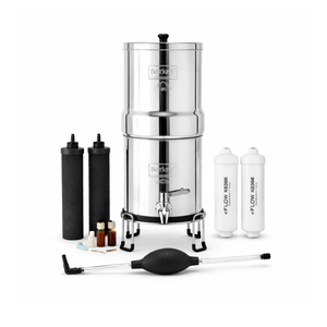 Travel Berkey Water Filter System (1.5 gal) With 2 Black Elements