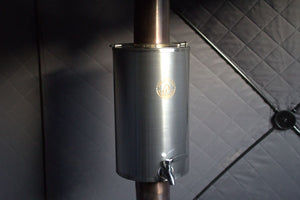 Picture of North Shore Sauna Tent Water Heater inside Sauna Tent