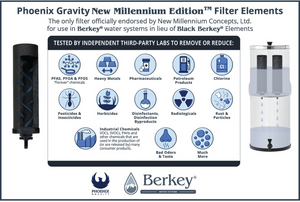 What Berkey® Phoenix Gravity Filter Elements can remove