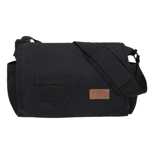 White Duck Outdoors Filios Messenger Bag black front view