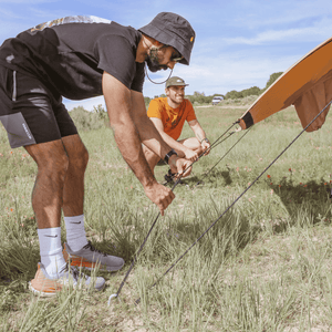 White Duck Outdoors Altimus Bell Tent being set up