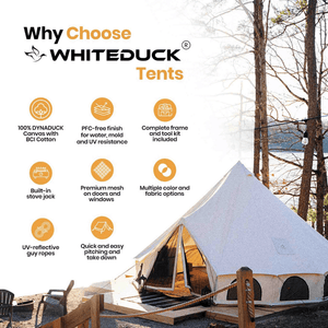 White Duck Outdoors Avalon Bell Tent features