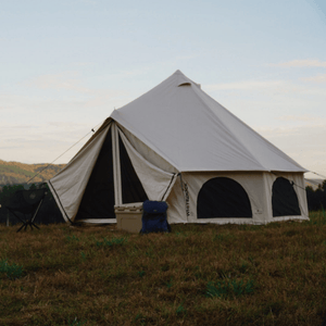 White Duck Outdoors Avalon Bell Tent with open door flaps