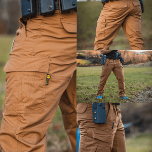 White Duck Outdoors Aztec Tactical Pants brown being worn
