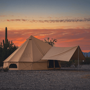 White Duck Outdoors Bell Tent Awning Sandstone Beige