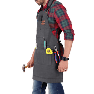 White Duck Outdoors Charcoal Work Apron Left side view
