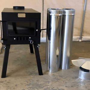 White Duck Outdoors Explorer Wood Stove Kit disassembled