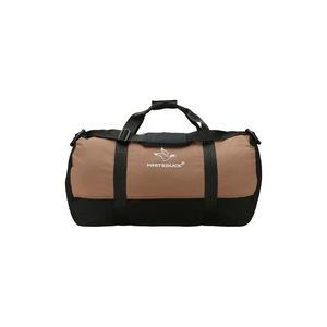 White Duck Outdoors Filios Canvas Duffel Bag black and tan