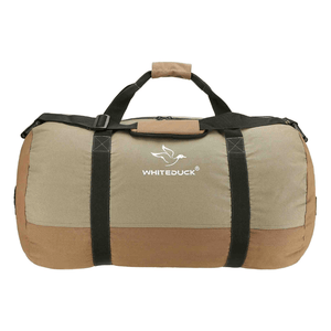 White Duck Outdoors Filios Canvas Duffel Bag olive and brown