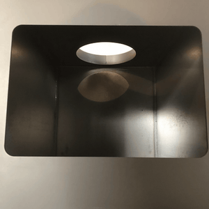 White Duck Outdoors Woodsman Wood Stove Kit Vent hole interior