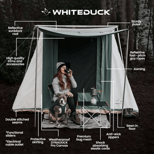White Duck Prota Canvas Cabin Tent Features