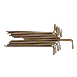 White Duck Solid Steel Galvanized Steel Pegs