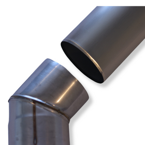 Pictures of Angled Stove Chimney Pipe - 45 Degree Angle