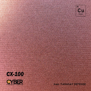 Picture of  CX-100 CYBER Faraday Fabric EMF RF Shielding 100% Copper Plated Fabric Roll 53″ x 1′.